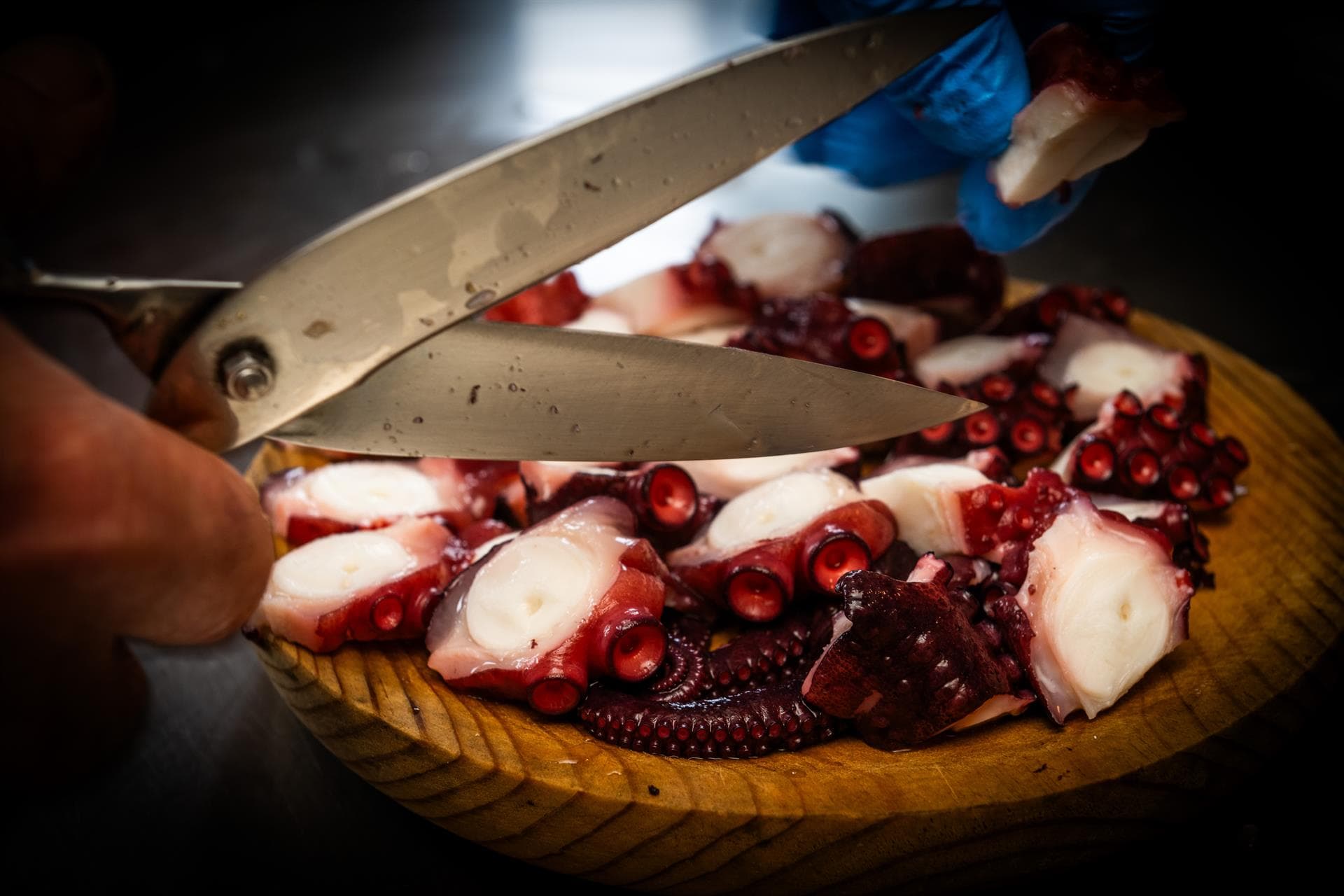 Comer pulpo en Vilagarcía